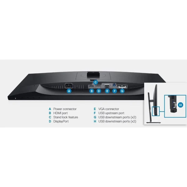 مانیتور استوک 22 اینچ دل ips مدل Dell P2219H